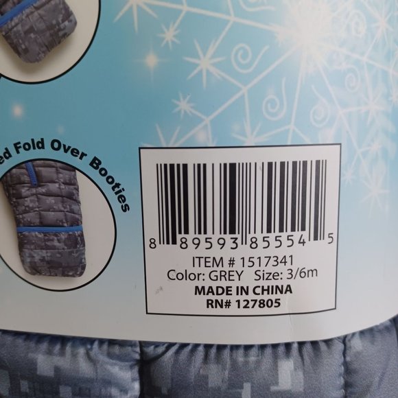 NWT Snozu Infant's Snowsuit Size 3/6M Grey Color Zipper Closure Outerwear Jacket - Picture 5 of 11